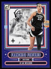 2025 Donruss WNBA A'ja Wilson Blue Franchise Features#11 Las Vegas Aces