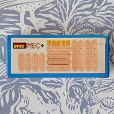 Brio Mec Set 34745 Sweden Vintage NIB NOS Wooden Construction Strips Screws 4  1