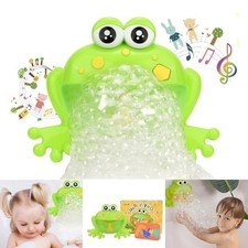 Bubble Bath Machine Frog Toy for Kids, 24 Songs, LED Lights