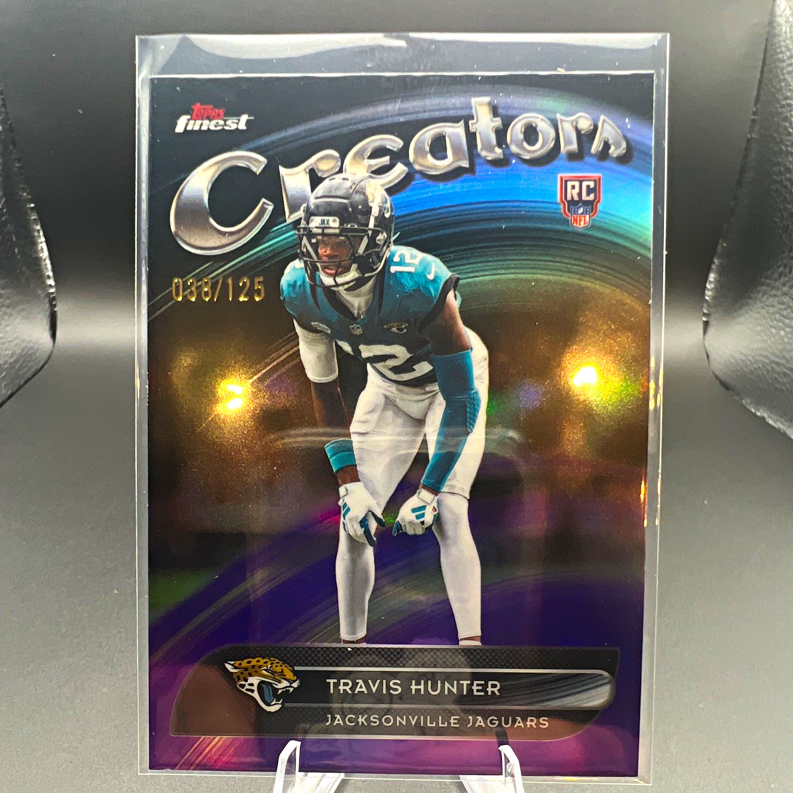 Topps Finest Creators Travis Hunter Jaguars #CR-14 Purple Refractor /125 RC