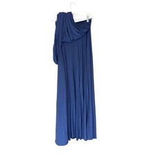 Lulus Tricks of the Trade Taupe Convertible Maxi Dress Blue Bridesmaid Small