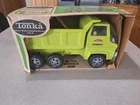 Tonka Hydraulic Dump Truck with Original Box: Vintage 1960's Box has some damage