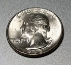 🟅 UNC 1963 D 90% Silver Wash. 25¢ - 63-Year-Old Coin FREE SHIP