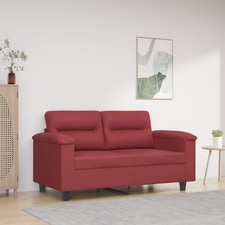 2-Sitzer-Sofa Einzelsofa Kunstleder Couch Loungesofa Schlafsofa Sitzgruppe Sofa