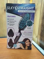 New Silky Straight Ceramic Hair Straightening Brush