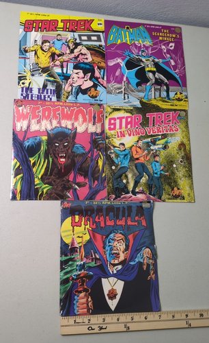 Star Trek Batman Dracula Werewolf Power Records Record 7" sealed 1975 33,3 rpm
