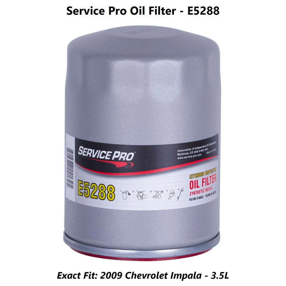 2009 Chevrolet Impala 3.5L Complete Oil, Air & Cabin Filter Kit (5W-30) - Image 3 of 4