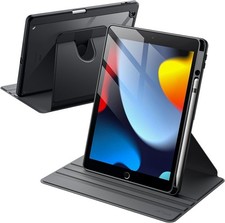 JETech Rotating Case for iPad 9/8/7 (10.2-Inch, 2021/2020/2019 Model, 9th/8th/7t