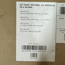 DELL 0D7895 RAPID RAIL KIT POWEREDGE 1850 RACKMOUNT STATIC V3  NEW     of4