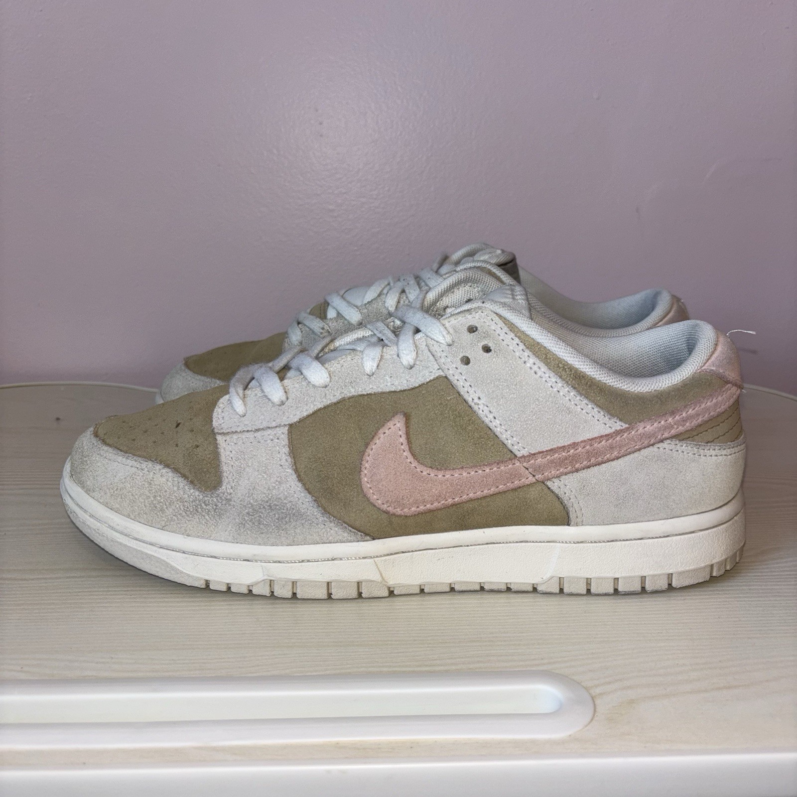 Nike Womens Size 10 Dunk Low Phantom Washed Coral thumbnail 3