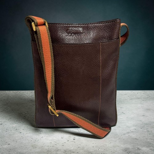 LOEWE Logo Embossed Shoulder Bag Crossbody Brown