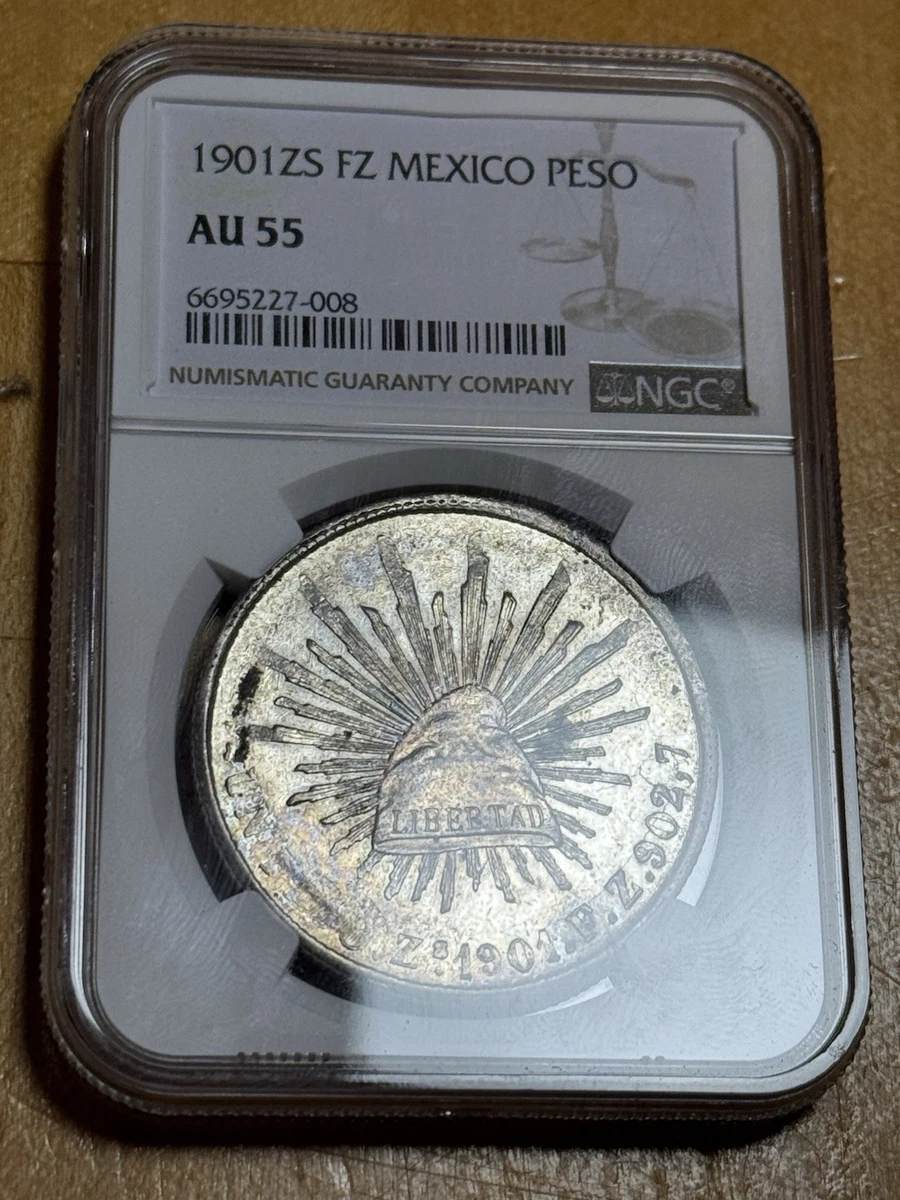 1901年 メキシコ 1ペソ 銀貨 NGC鑑定済みMS 60 NGC 1901 Year Mexican Coins for sale | eBay