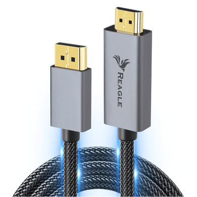 REAGLE DISPLAY PORT zu HDMI DP DisplayPort 4K HDR Kabel 3M Adapter Konverter