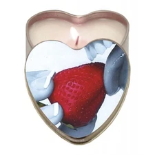 Earthly Body Edible and Lickable Strawberry Scented Massage Oil Candle