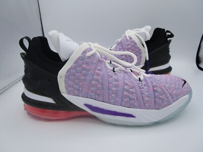 purple and white basketball shoes