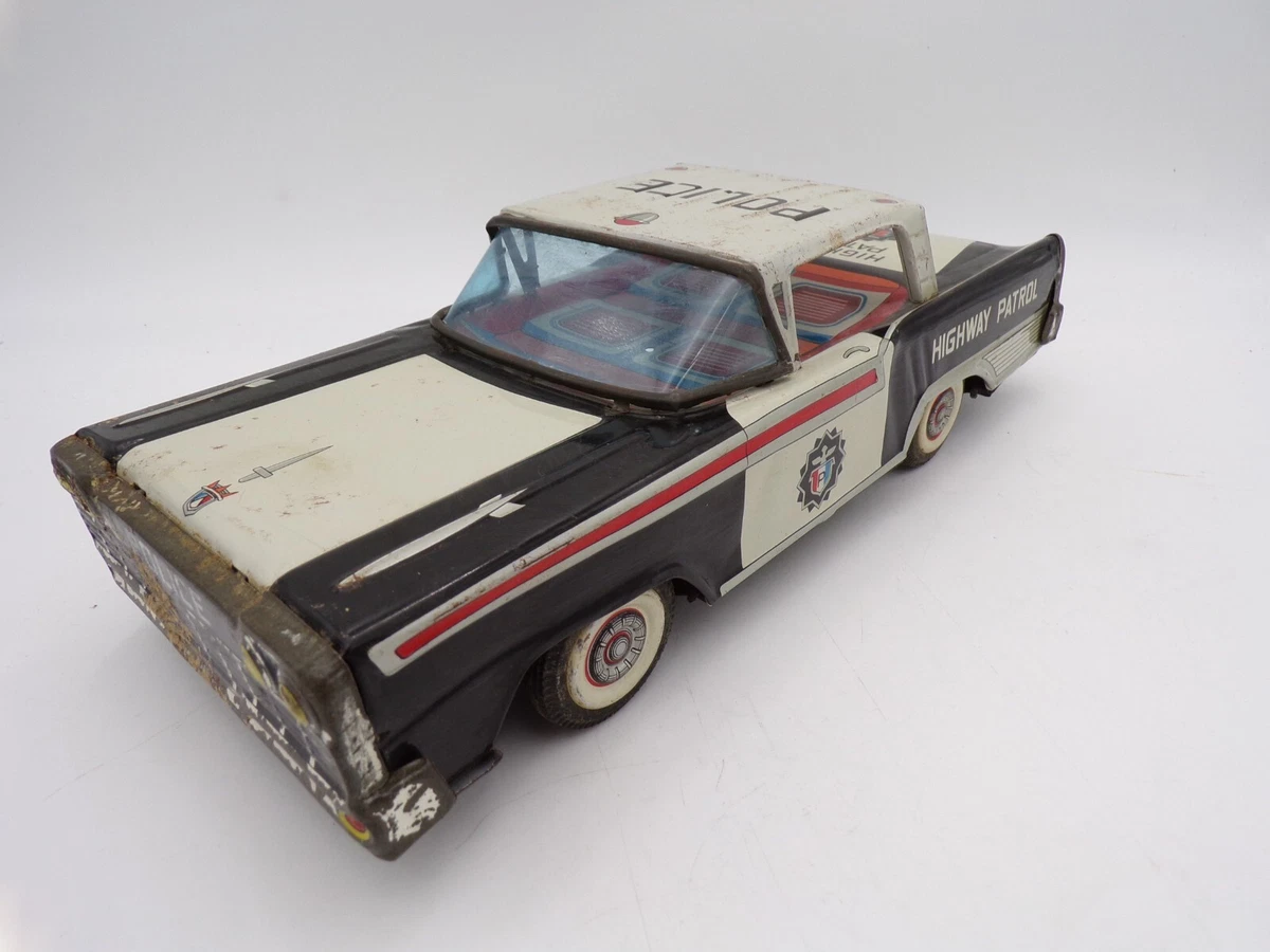 Voiture Police MF 270 - Jouet Mécanique En Tôle - Occasion Chine