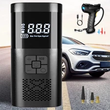12V Digital Car Tire Inflator Cordless Corded Bike Tyre Air Compressor Pump Hose