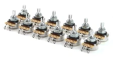 12x CTS 500K Pot 3/8” Short Split Shaft Audio Taper Aluminum Bushing