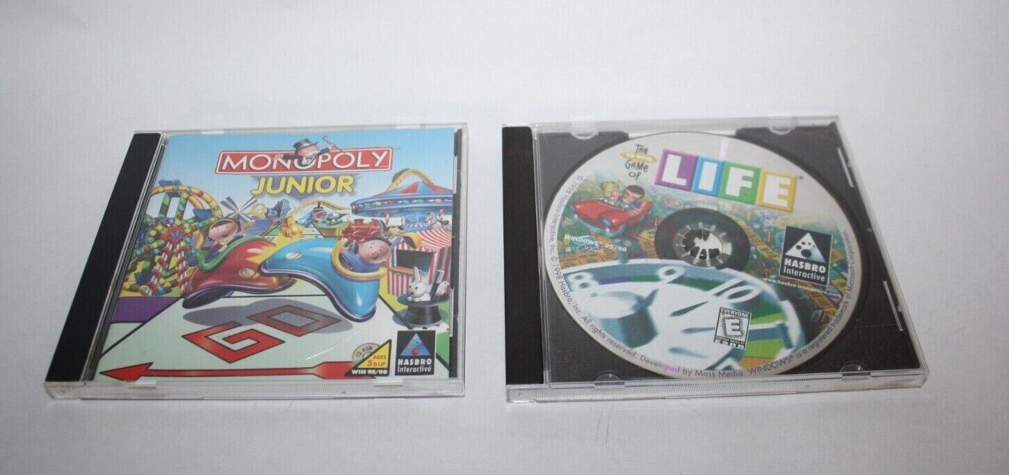 Monopoly Junior PC, Full Version Game *Disc Only* by Hasbro Windows 95