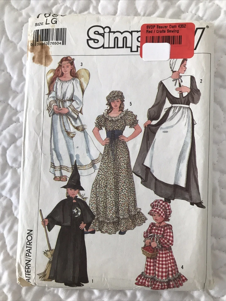 McCall Simplicity Costume Patterns Peter Angel Animals Pirate Adult Kid Lot of 5 - Image 4 of 4