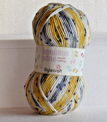 Stylecraft Bambino Prints DK wool yarn baby knitting crochet Acrylic 100g ball - Afbeelding 1 van 2