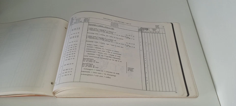 Mercedes-Benz Ersatzteilliste Typ 250 SL- 280 SL Ausgabe B - Bild 2 von 3