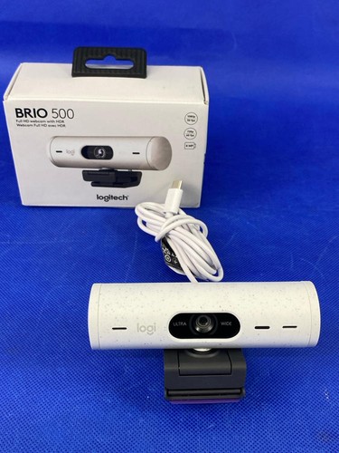 Logitech Brio 500 Full HD Webcam with Auto Light Correction,Show Mode