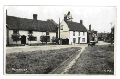 High Street, Cavendish, Suffolk, RP Postkarte.