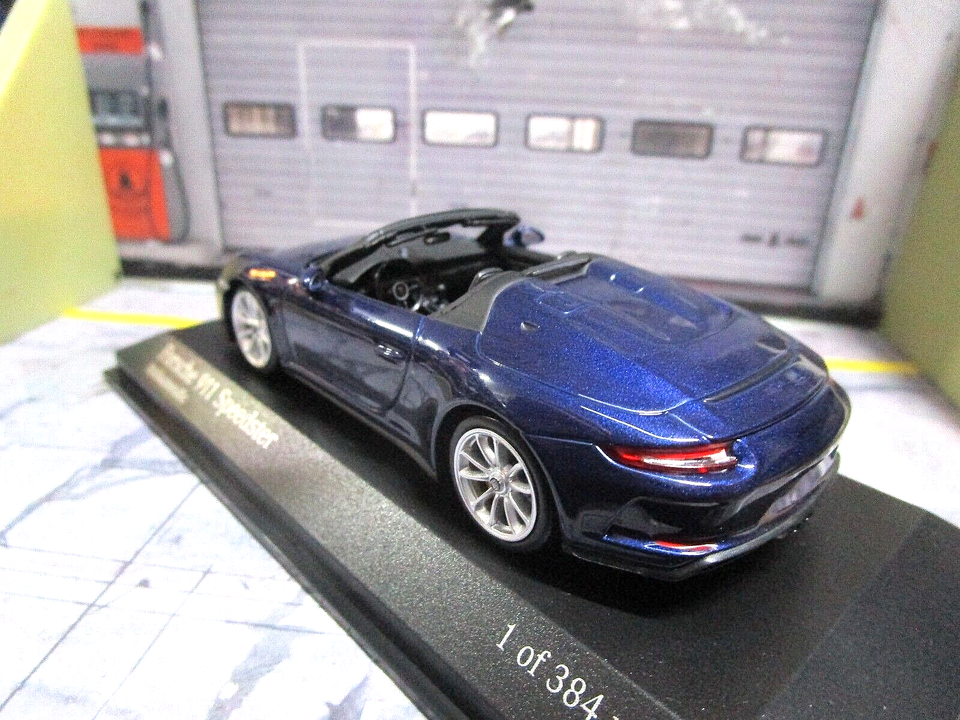 Minichamps 1/43 Porsche 911 (991) Speedster Bleu 2019 - Modèle Neuf Sous Emballage D'origine