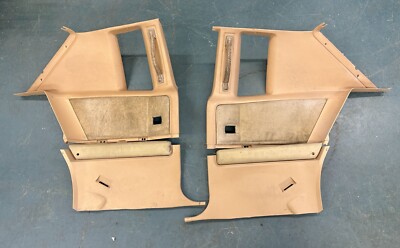 1979 Dodge Diplomat 2dr Rear Interior Upper & Lower 1/4 Plastics w/ Armrest 79