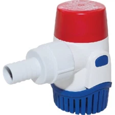 Rule Non-Automatic Submersible 1100 GPH Bilge Pump, 1" & 1-1/8" Hose - 12 Volt