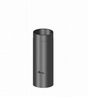 H&M Rauchrohr Ø 150 Mm 500 Mm Lang Mit Drosselklappe Gussgrau Kaminrohr Ofenrohr