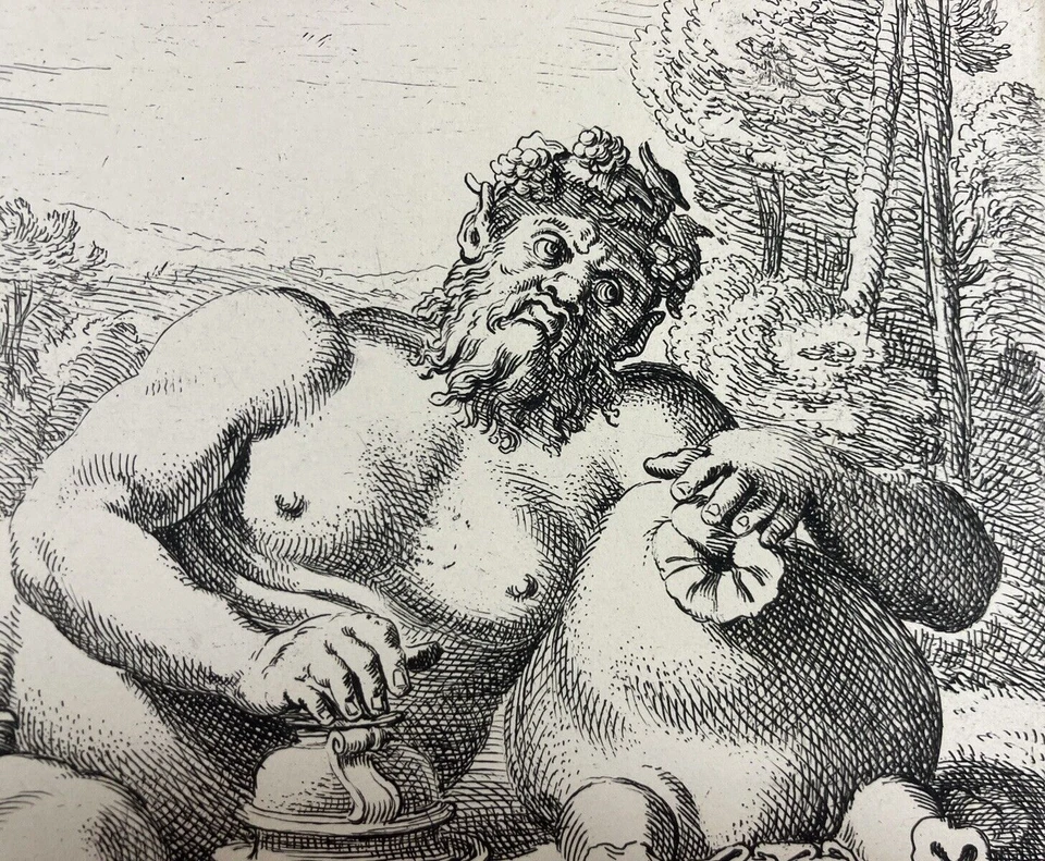 Portrait Divinité Dieu Rome Grèce Antique Nu Bacchus Dionysos Mythologie - Photo 3/4