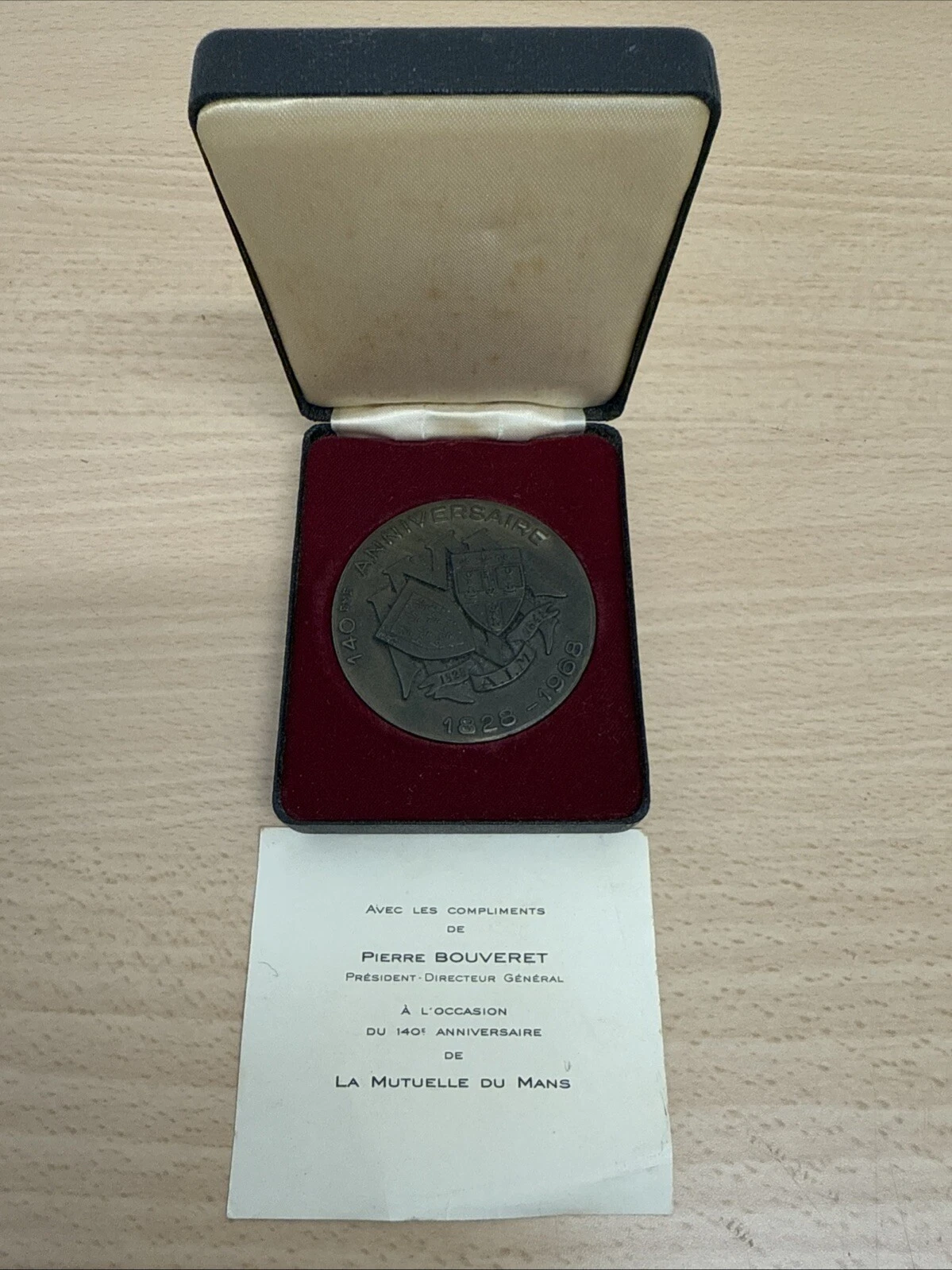 Médaille Groupe Des Mutuelles Du Mans La Mutuelle Du Mans Incendie 1828 1968