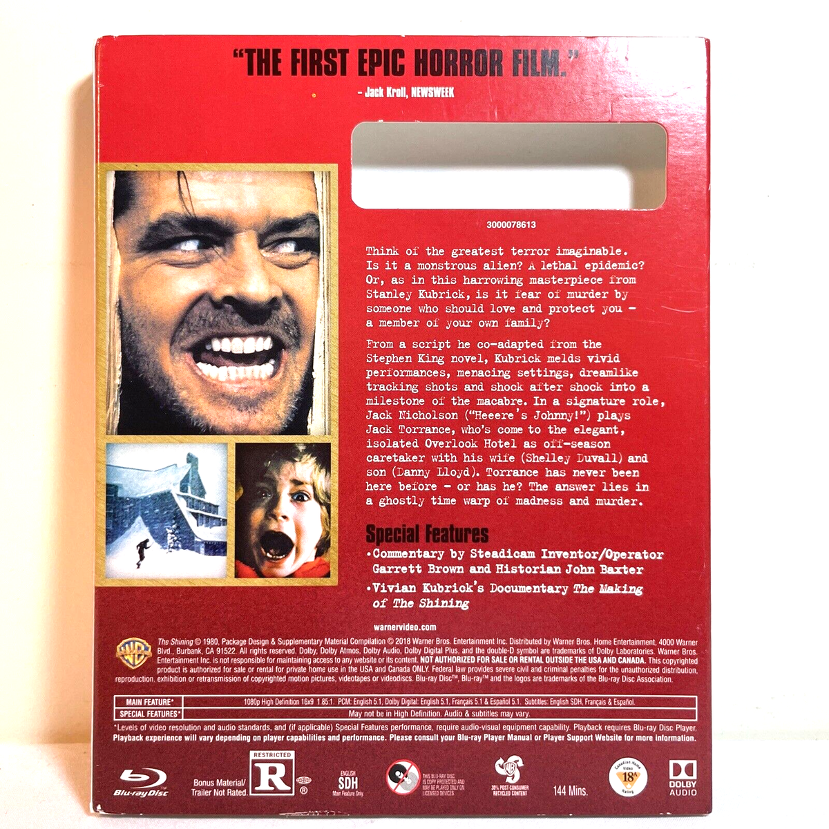 Shining in the Shade(中古品) THE SHINING (1980) Blu-Ray w/ Slipcover - Jack Nicholson - Drama