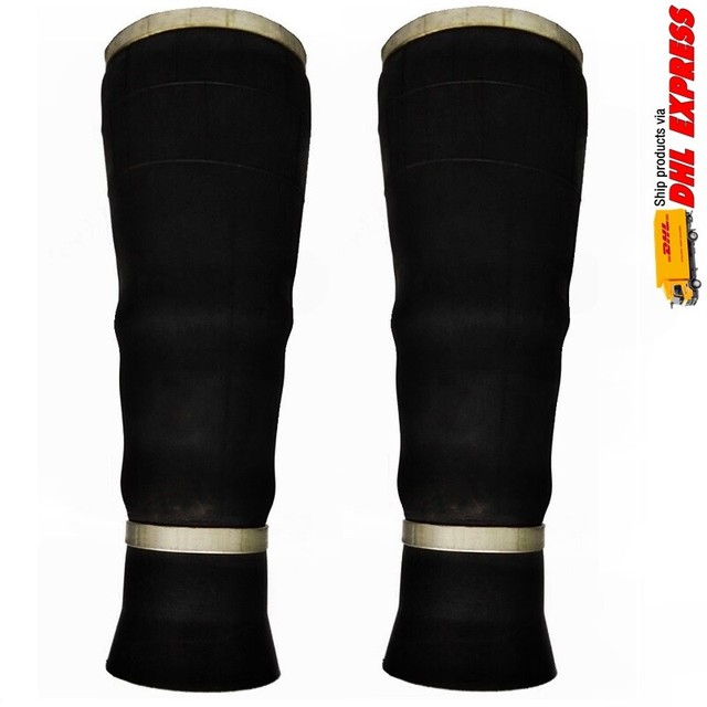 2 Universal Air Bags 1/2"npt Tapered Sleeve 2,000 Lbs Ride Suspension