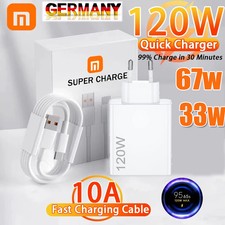 Xiaomi 33/67/120W Schnell Ladegerät Netzteil...