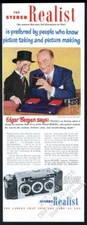 1951 Charlie McCarthy Edgar Bergen photo Stereo Realist 3D camera print ad