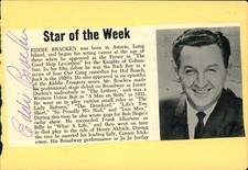 Vintage Eddie Bracken / Rosemary Prinz Autographs