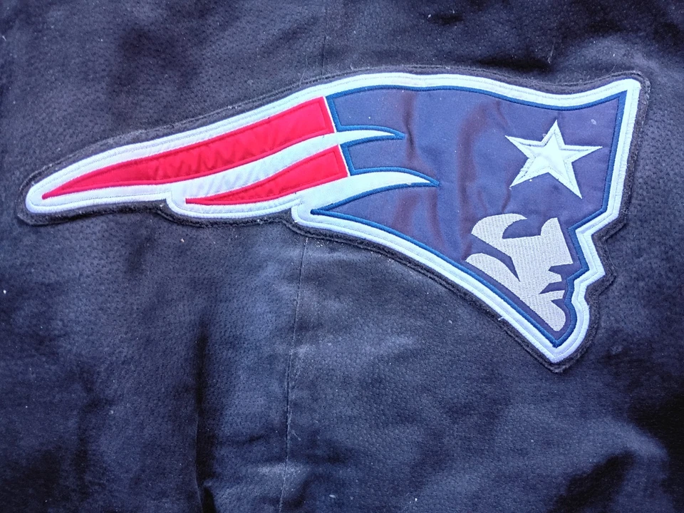 Chaqueta de gamuza de cuero con licencia de los New England Patriots de la NFL talla XL Foto 4 de 4