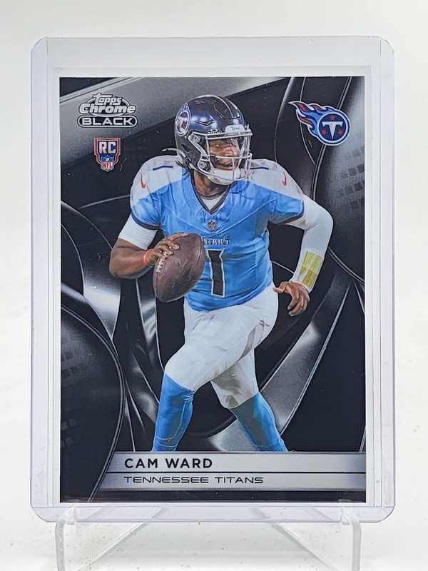 CAM WARD 2025 TOPPS CHROME BLACK ROOKIE RC #148 TITANS K Q7485