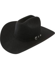 Stetson 6X Skyline Black Felt Cowboy Western Hat - Size 7 3/8
