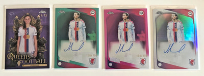 4x Jule Brand Topps Chrome 25/26 Auto Lot /250 /199 und /75 Purple   Queens of