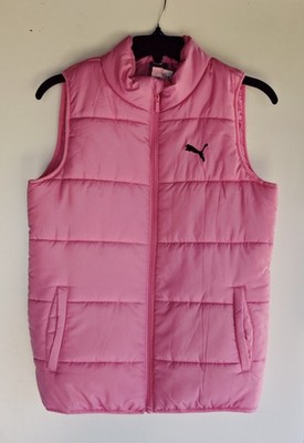 Girls Puma Puffer Vest  Pink Girls XL Or Women's Small  New With Tag JCP Special