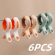 Plastic Beach Towel Clips Pegs Large Travel Holiday Sunbed Chair Grips x 6 Packs
