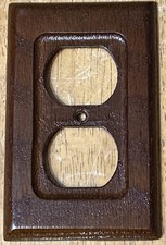 Vintage drewniany pokrowiec na wylot 1 pokrowiec