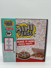 MGA's Miniverse Sunny Bros Pizza Party Food Make It Mini 30 Pieces Toy Set New