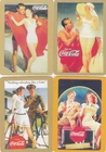 COCA COLA --  4   -   single vintage playing cards
