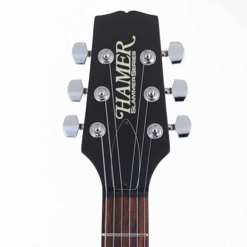 HAMER SLAMMER SERIES SATF Cherry Sunburst Diapasón de palo de rosa usado con estuche blando Foto 2 de 4