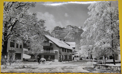 AK. Lenggries, Bahnhofstraße promoted Bielefeld on 30.12.1967 (10.512)